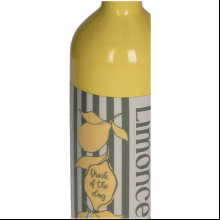 Ваза керамическая "Limoncello", 7.5х7.5х34 см, желтый