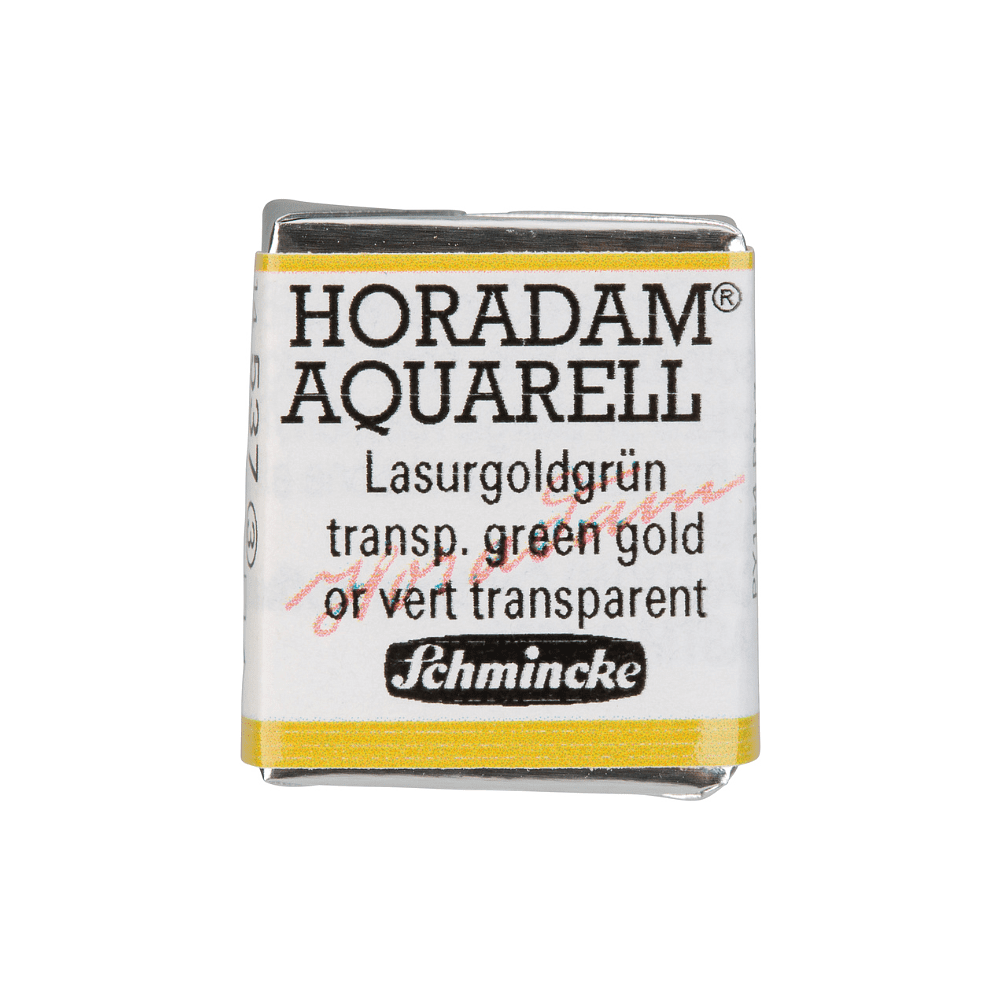Краски акварельные "Schmincke Horadam", 537 золотисто-зеленый, полукювета