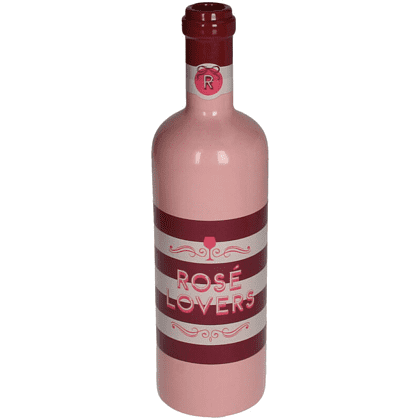 Ваза керамическая "Wine Bottle", 8х8х29 см, розовый