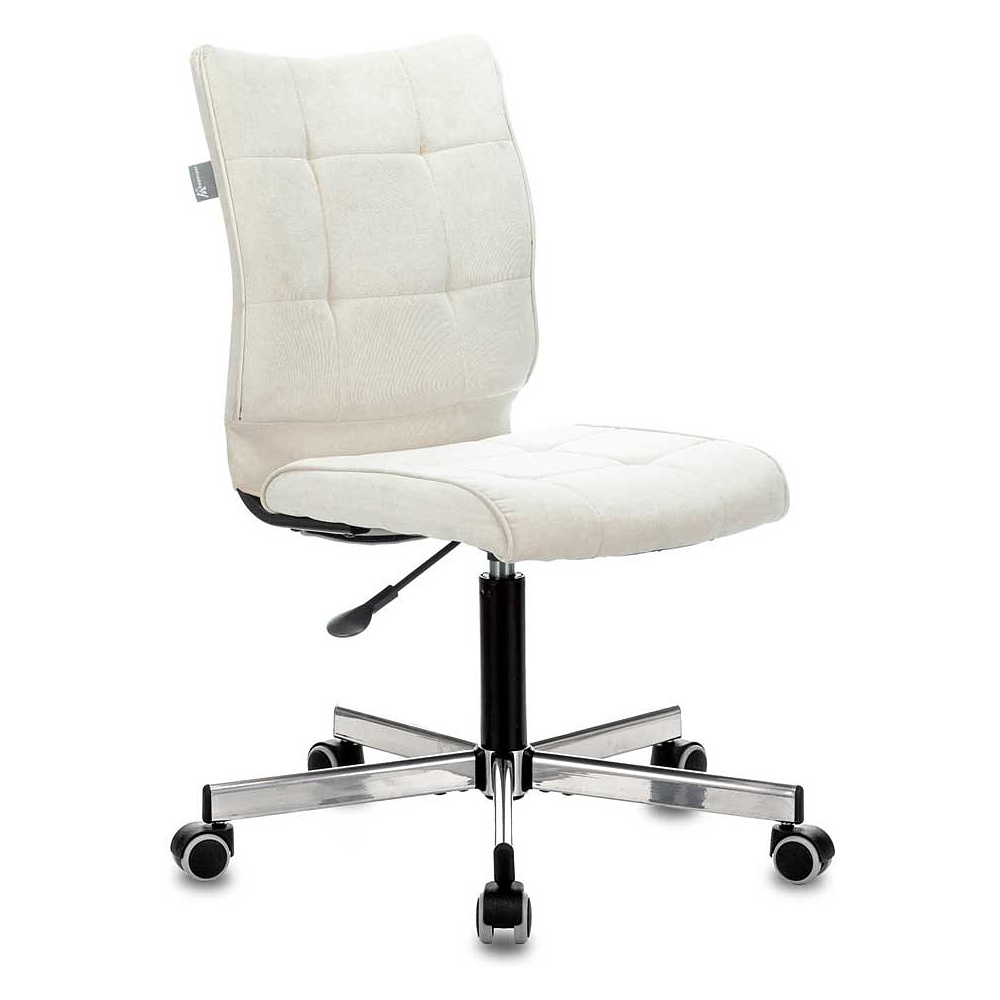 Кресло для персонала Бюрократ "СH-330M/VELV20", ткань, металл, молочный