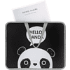 Папка для тетрадей "Panda", 26х33 см, серый, черный - 3