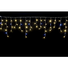 Гирлянда LED "Бахрома" 1,8*0,3м, 51 LED, прозрозрачный провод, теплый белый