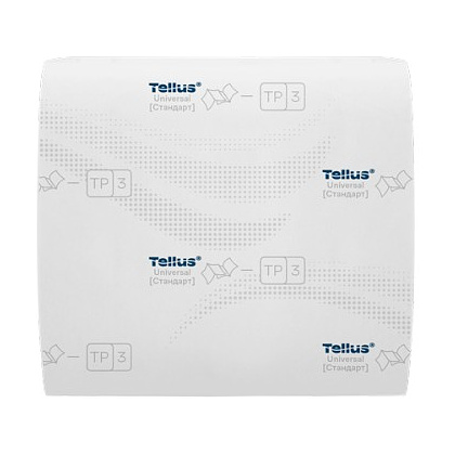 Бумага туалетная  Tellus Стандарт, TР3, листовая, 250 листов, 1 слой - 2 Бумага туалетная  Tellus Стандарт, TР3, листовая, 250 листов, 1 слой - 2