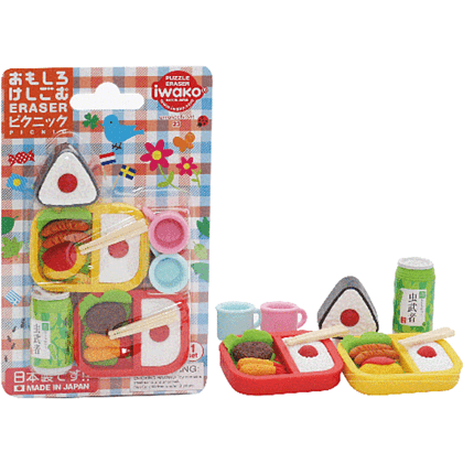 Набор ластиков "IWAKO Picnic", 6 шт, ассорти - 2