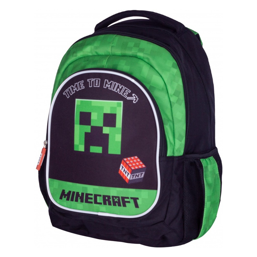 Рюкзак детский Astra "Minecraft time to mine", черный, зеленый - 7
