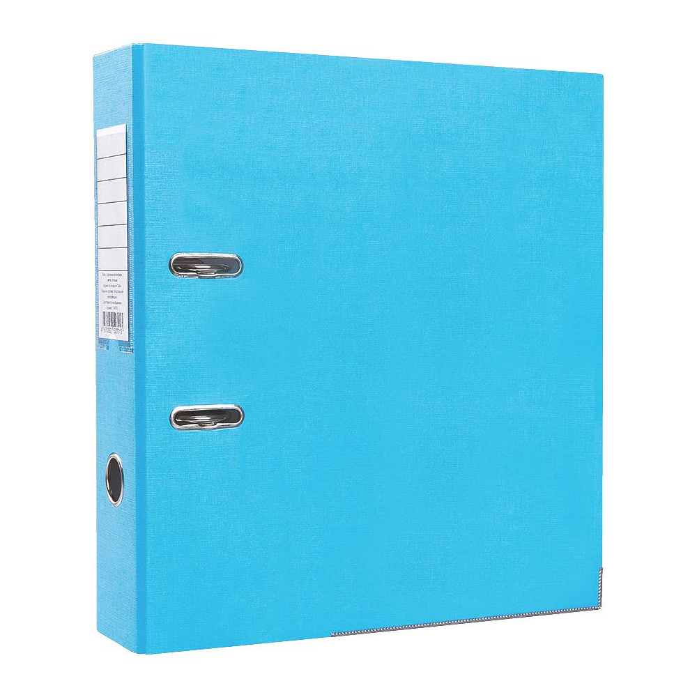 Папка-регистратор "OfficeStyle", А4, 75 мм, ПВХ Эко, светло-голубой
