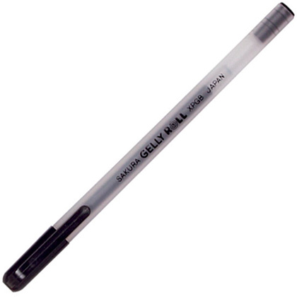 Ручка гелевая "Gelly Roll Basic", 0.5 мм, прозрачный, стерж. черный