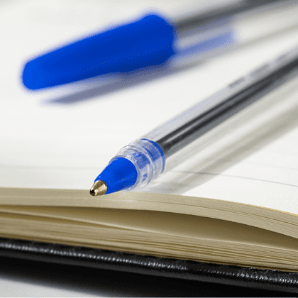 Набор ручек шариковых "Deli Think", 1 мм, прозрачный, стерж. синий, 5 шт - 3