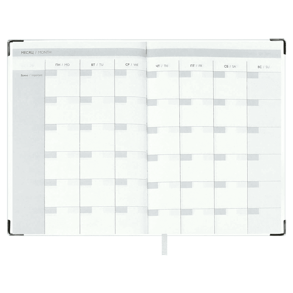 Ежедневник недатированный "Анри", А6, 320 страниц, линейка, белый - 6