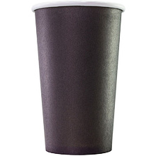 Стакан одноразовый, 50 шт, 400 мл, черный