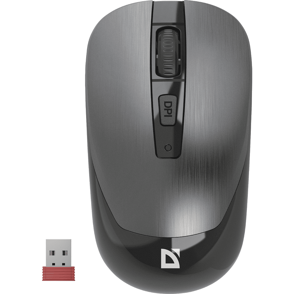 Мышь Defender Wave MM-995, беспроводная, серый
