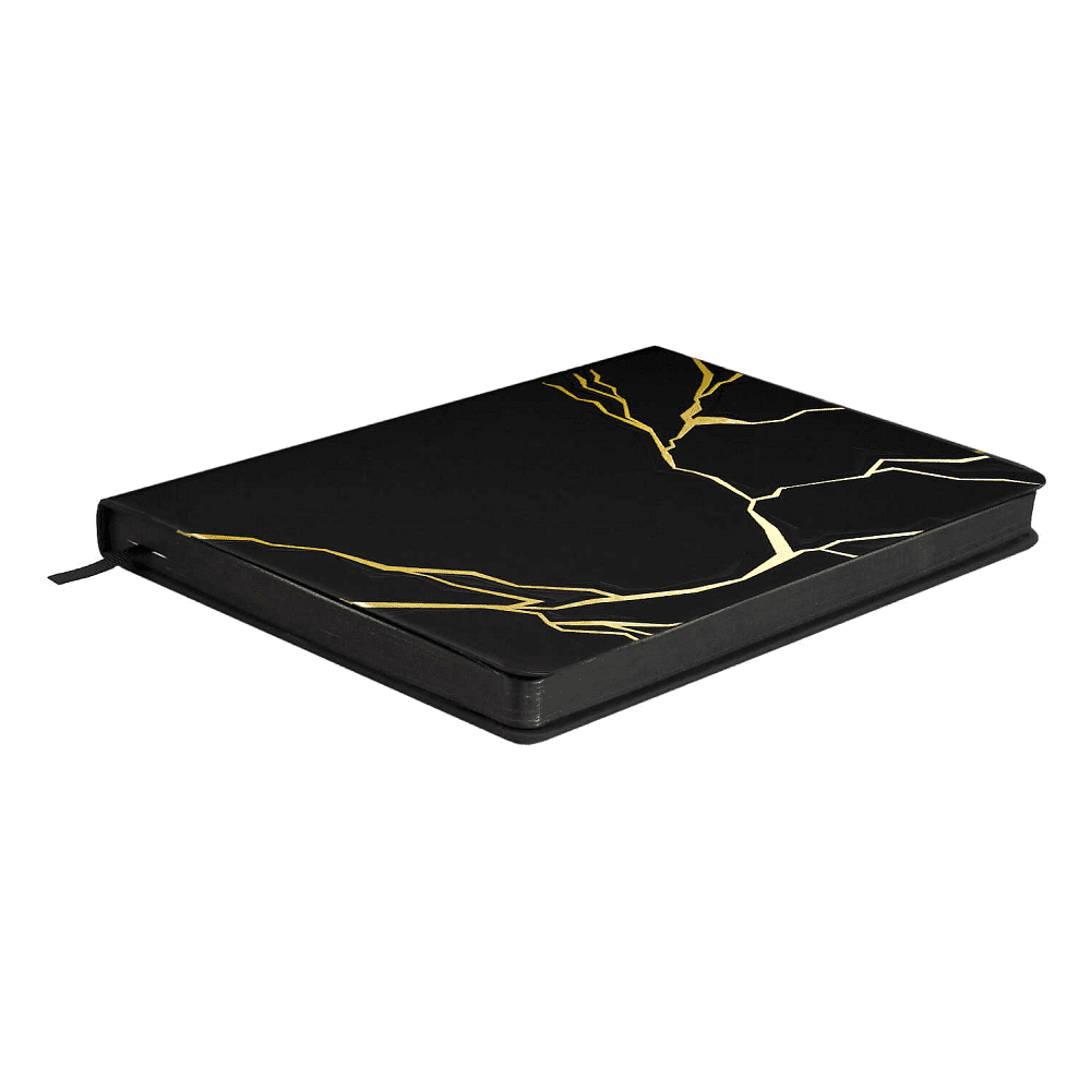 Ежедневник недатированный "Софт-тач", А5, 240 страниц, черный - 5