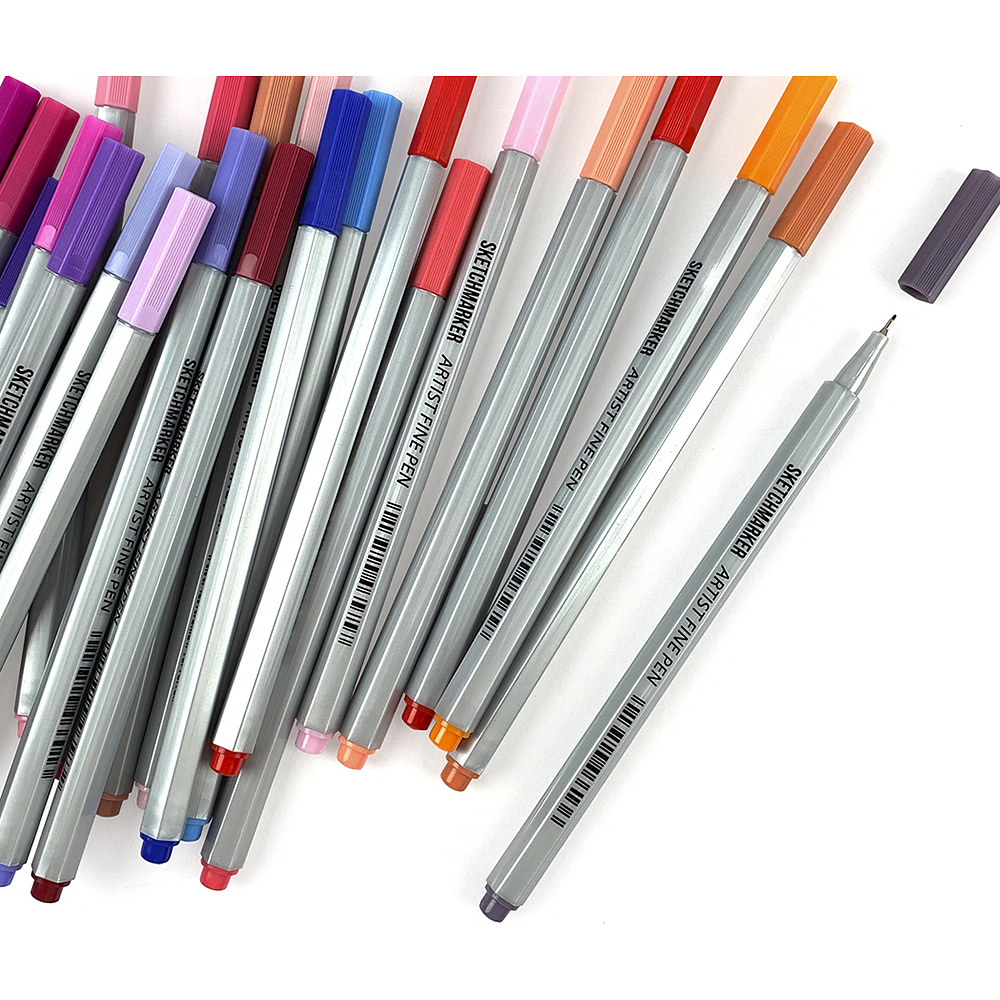Ручка капиллярная "Sketchmarker", 0.4 мм, фиолетовый флуоресцентный - 6