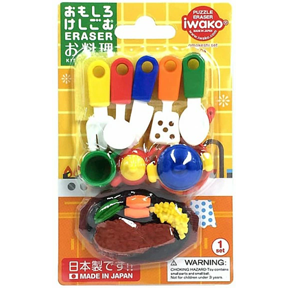 Набор ластиков "IWAKO Kitchenware", 10 шт, ассорти