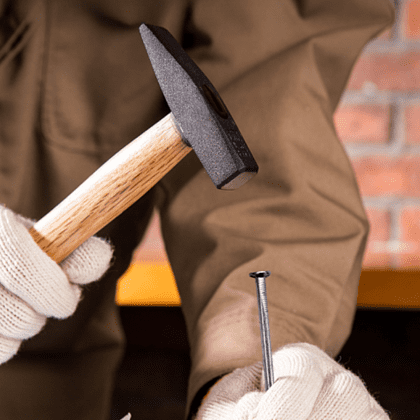 Молоток слесарный Deli YS DL442200, 0.2 кг, деревянная рукоятка - 3