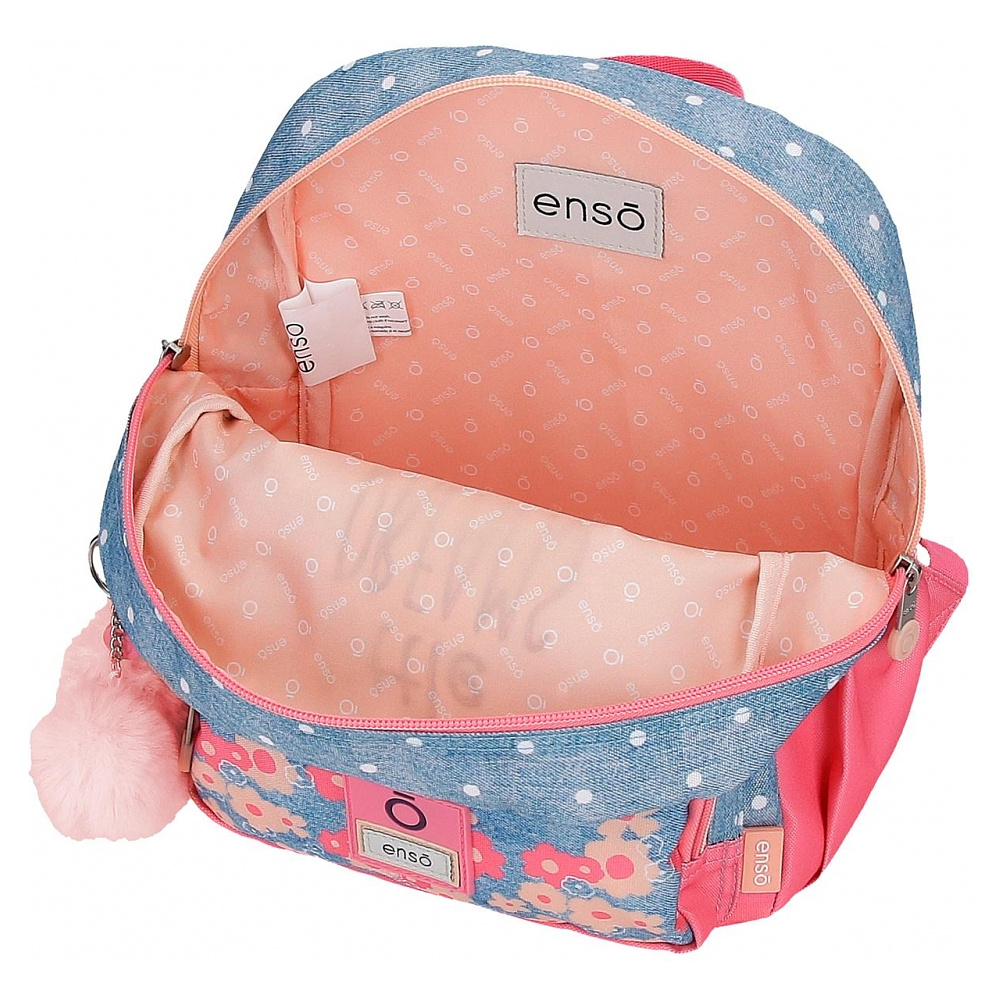 Рюкзак школьный Enso "Little dreams" S, голубой, розовый - 4