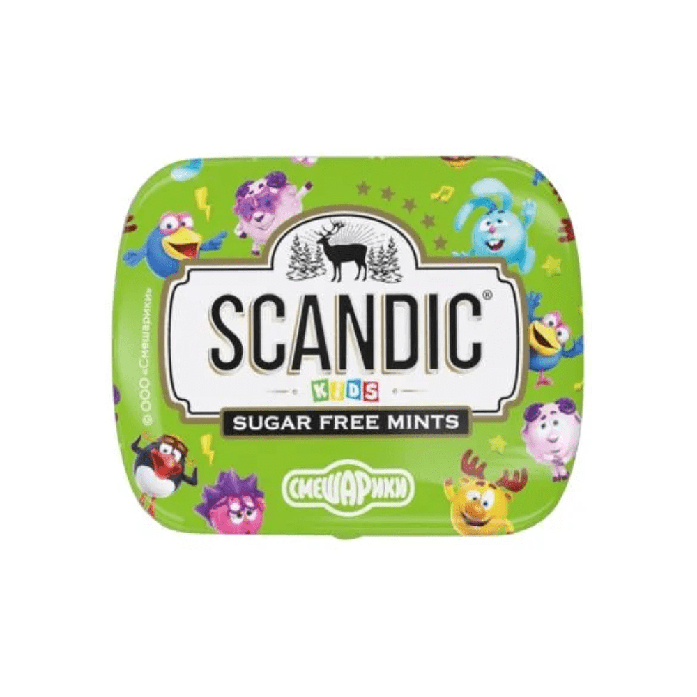 Конфеты "Scandic", 14 г, без сахара, яблоко