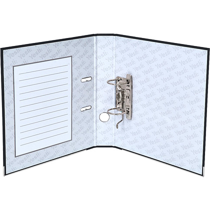 Папка-регистратор "Yesli:", А4, 50 мм, ПВХ Эко, черный - 6