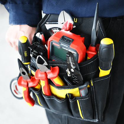 Сумка поясная Deli YS DLP08, для инструмента, 6 карманов - 4