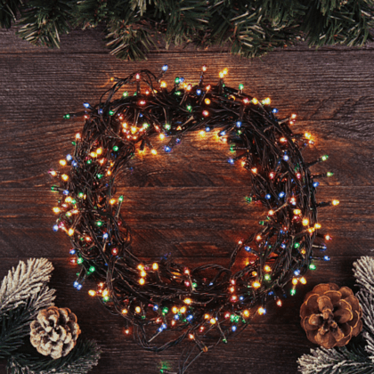 Гирлянда электрическая LED "Нить", 15 м, мультиколор - 5