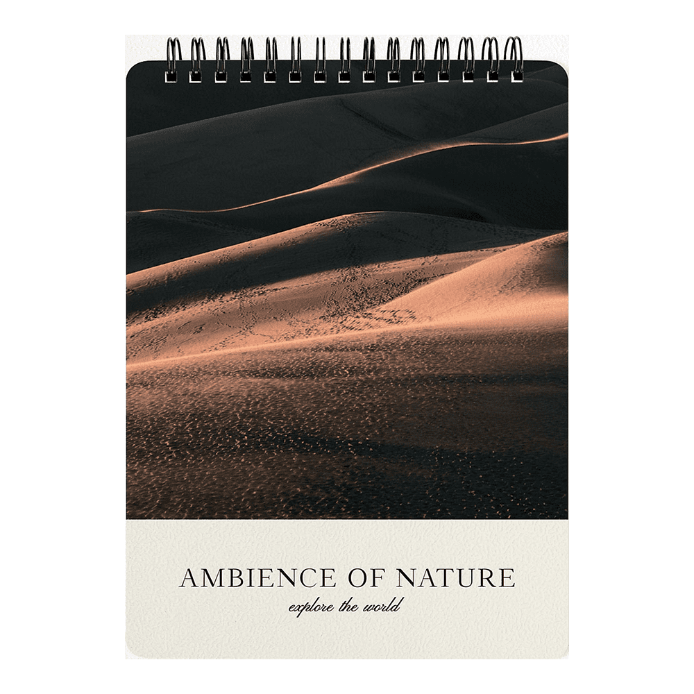 Блокнот "Ambience бархан", А5, 50 листов, в клетку, разноцветный