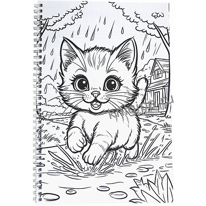 Раскраска "100 картинок. Котики" - 2