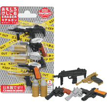 Набор ластиков "IWAKO Model Gun", 6 шт, ассорти