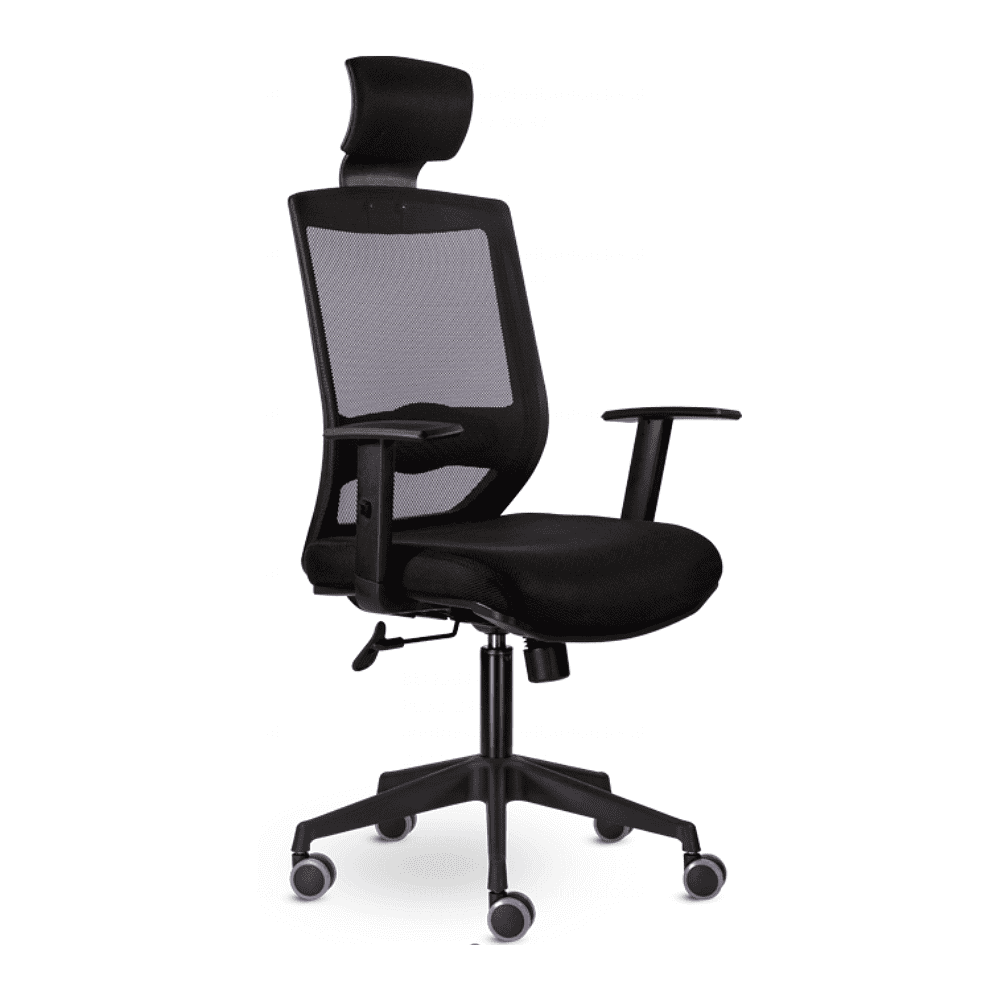 Кресло для руководителя "UTFC Гарвард СН-500", сетка, пластик, черный - 2