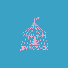 Кружка "Драмкружок", 360 мл, фарфор, голубой, белый