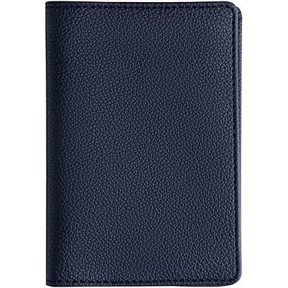 Обложка для паспорта "Синяя", кожзам - 3