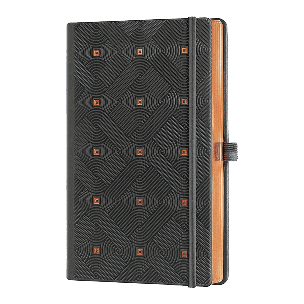 Блокнот Castelli Milano "Maya Copper", А5, 96 листов, линейка, черный, медный - 2