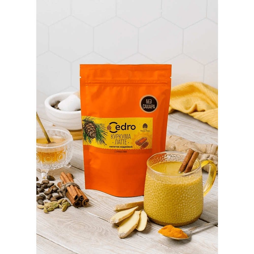 Напиток кедровый "Куркума-латте", 120 г - 2