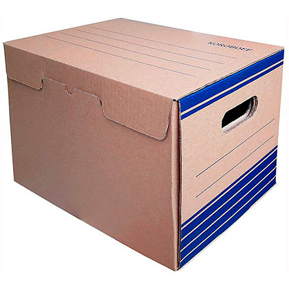 Короб архивный "Koroboff", 324х245х235 мм, коричневый - 3