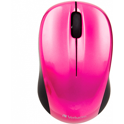 Мышь Verbatim 49043, беспроводная, 1600 dpi, 3 кнопки, розовый - 3