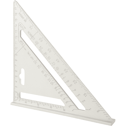 Угольник "Deli", 180 мм., металлический, серебристый