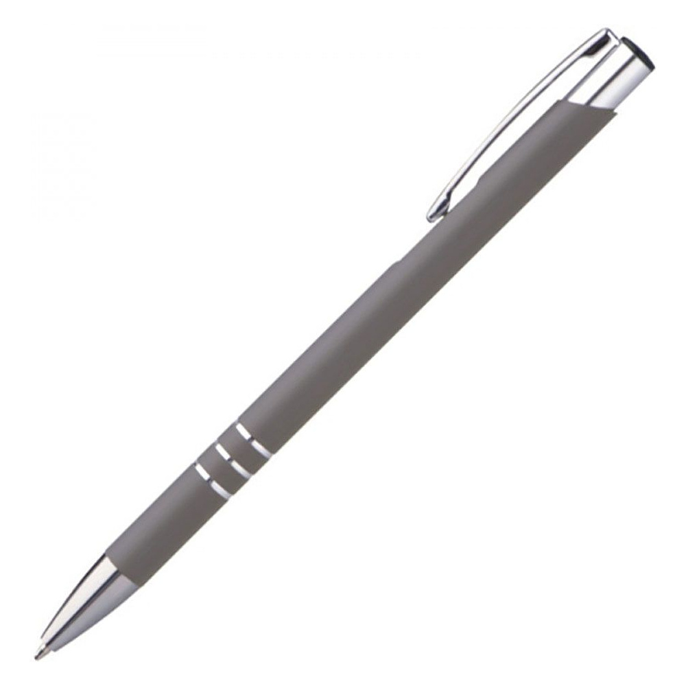 Ручка шариковая автоматическая "New Jersey", 0.7 мм, серый, серебристый, стерж. синий - 2