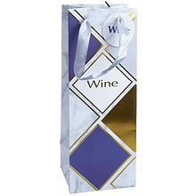 Пакет бумажный подарочный "Для вина", 12x33x8.9 см, ассорти (9055937)