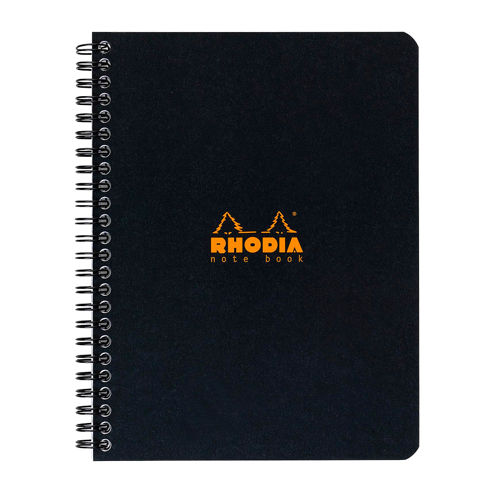 Блокнот "Rhodia", А4+, 160 страниц, в линейку, черный