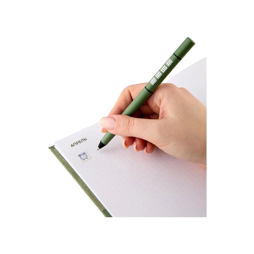 Блокнот "Стихия. Bullet Journal", А5, 80 листов, в точку, оливковый - 20