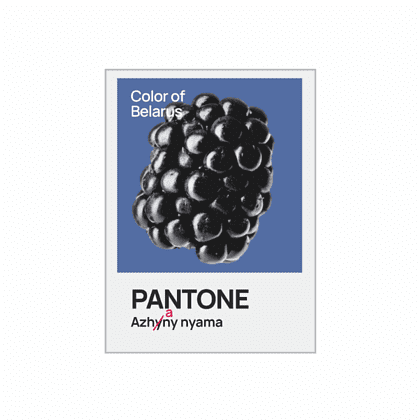 Блокнот «Color of Belarus. Pantone Azhany nyama», А5, 128 листов, в точку, белый, синий - 2