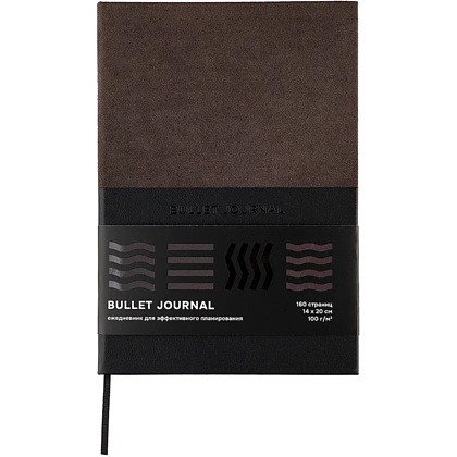 Блокнот "Стихия. Bullet Journal", А5, 80 листов, в клетку, черный