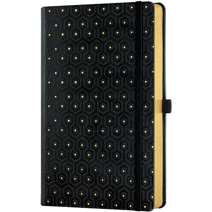 Блокнот Castelli Milano "Honeycomb Gold", А5, 96 листов, линейка, черный, золотой - 2