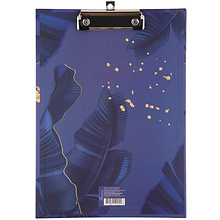 Планшет с зажимом "Gold Tropic", А4, синий
