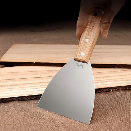 Шпатель Deli YS DL-HD1C, нержавеющий, 25 мм, деревянная рукоятка - 2