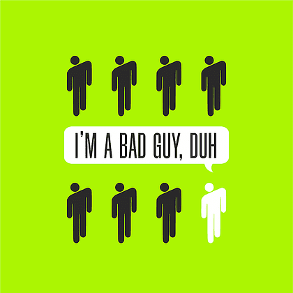 Скетчбук "I’m a bad guy", 12х12 см, 140 г/м2, 80 листов, зеленый луг - 5