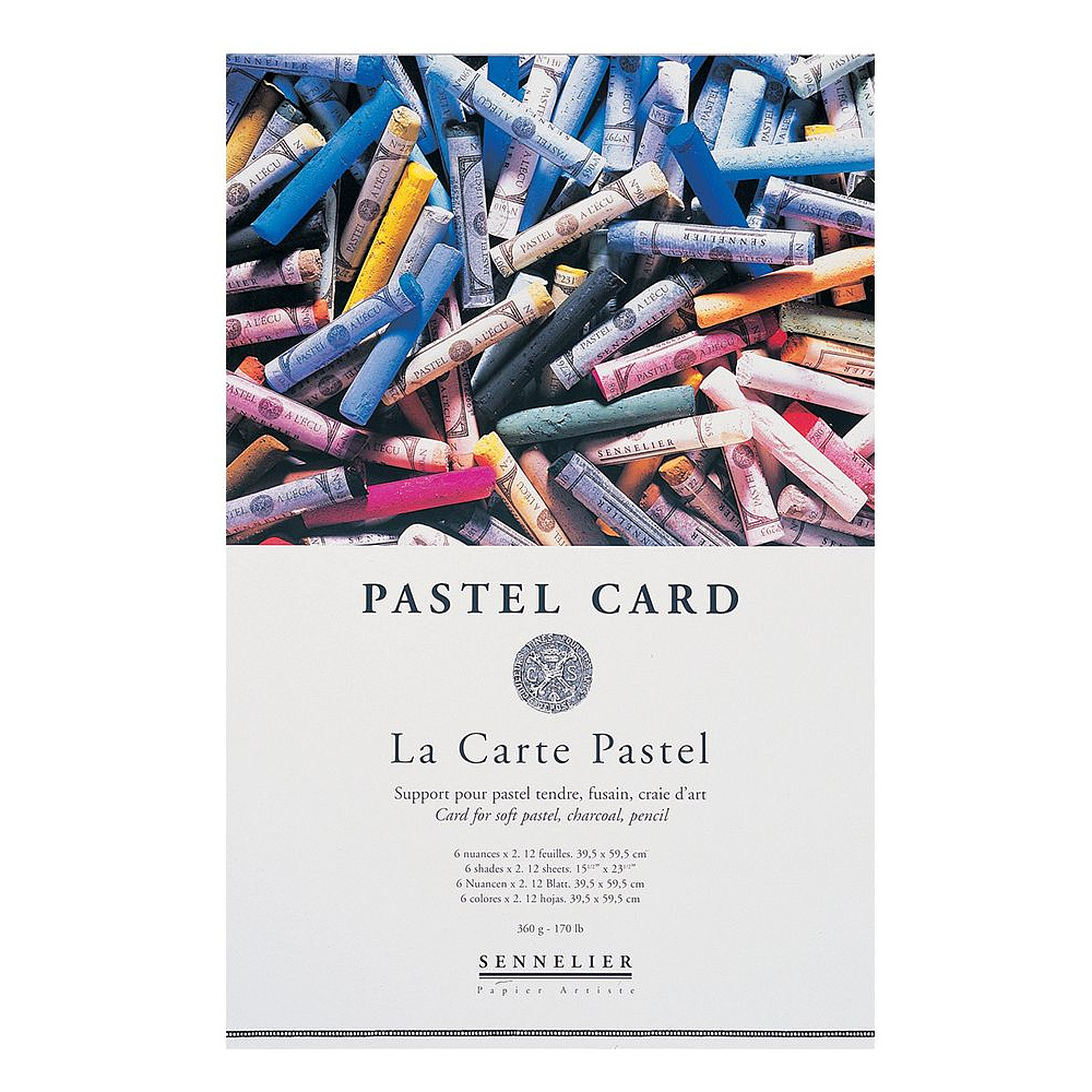 Блок бумаги для пастели "Pastel Card", 39,5x59,5 см, 360 г/м2, 12 листов, 6 оттенков