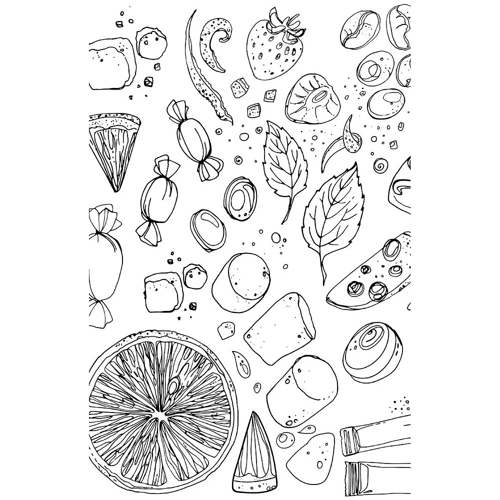 Раскраска "Вкус утра. Чай и кофе" - 11