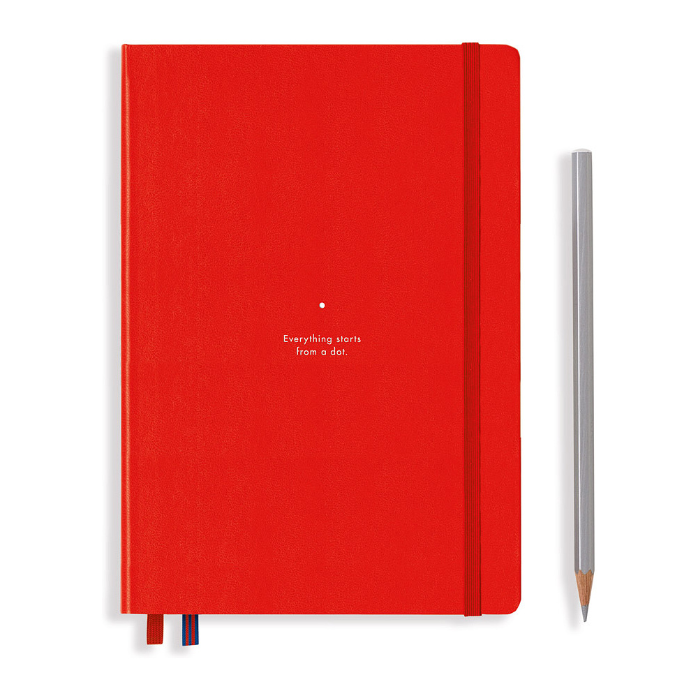 Блокнот "Leuchtturm1917. Bauhaus Edition", А5, 125 листов, точка, красный - 2
