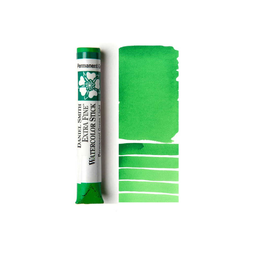 Стик акварельный "Daniel Smith", зеленый устойчивый светлый, 12 мл