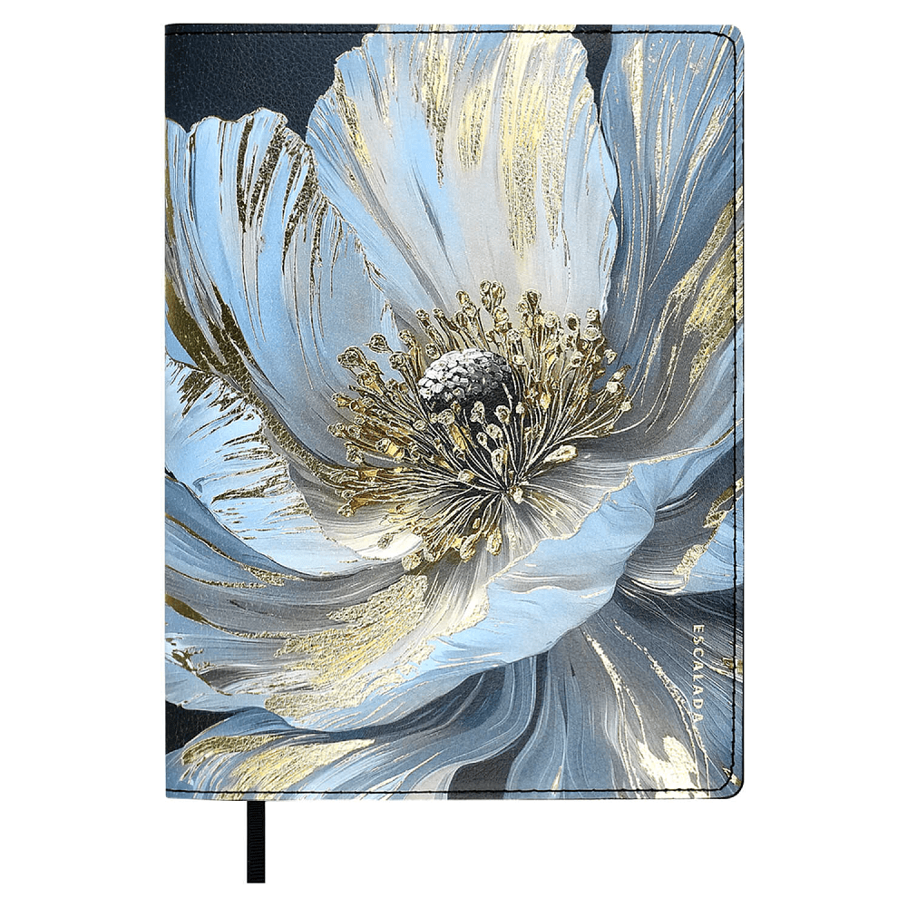 Книга записная "Белый мак", А5, 120 листов, клетка, белый